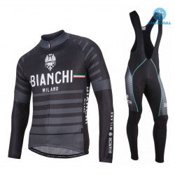 BIANCHI PROFESJONALNY DŁUGI KOMPLET ROWEROWY 2017 BLACK