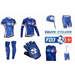 PROFESJONALNY 7 CZĘŚCIOWY KOMPLET ROWEROWY FDJ 2014 PRZESYŁKA GRATIS